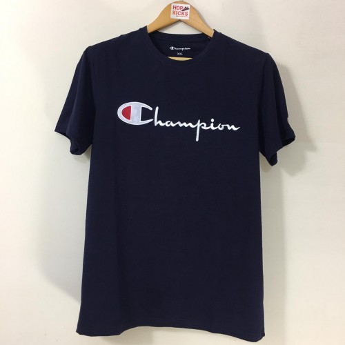 Champion Script Logo Blue Tee